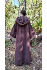 Cloakmakers.com R567-Washable Brown Fleece Robe w/ Hook & Eye Closure