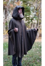 Cloakmakers.com 5690-Multitoned Washable Wool Blend Cloak w/ Olive Green Hood Lining