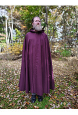Cloakmakers.com 5870-Washable Rich Garnet Fleece Cloak w/ Rain Resistant Nylon Exterior