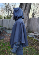 Cloakmakers.com 5881-Grey Fleece Water Resistant Cloak w/ Silver Tone Clasp