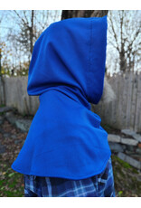 Cloakmakers.com H549-Washable Rain Resistant Blue Hooded Cowl