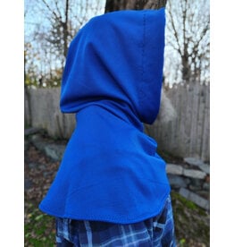 Cloakmakers.com H549-Washable Rain Resistant Blue Hooded Cowl