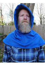 Cloakmakers.com H549-Washable Rain Resistant Blue Hooded Cowl