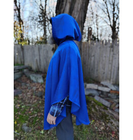 Cloakmakers.com 5882-Washable Blue Fleece Cloak w/ Rain Resistance