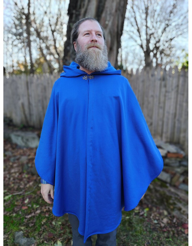 Cloakmakers.com 5882-Washable Blue Fleece Cloak w/ Rain Resistance