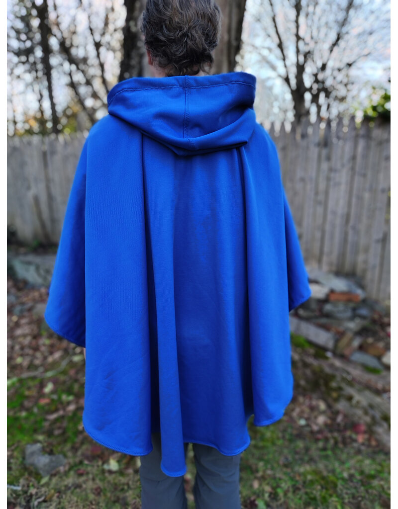 Cloakmakers.com 5882-Washable Blue Fleece Cloak w/ Rain Resistance