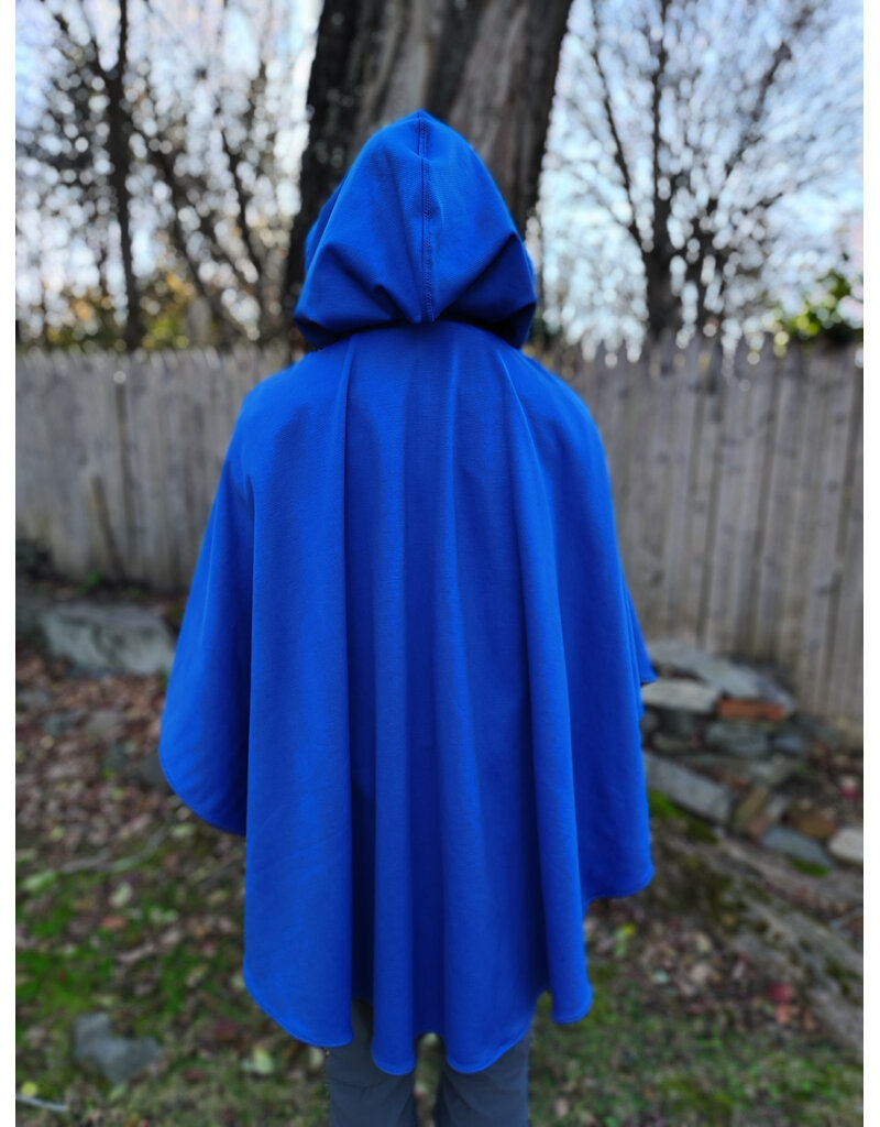 Cloakmakers.com 5882-Washable Blue Fleece Cloak w/ Rain Resistance