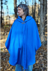 Cloakmakers.com 5884-Washable Blue Fleece Cloak w/ Rain Resistance