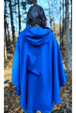 Cloakmakers.com 5884-Washable Blue Fleece Cloak w/ Rain Resistance