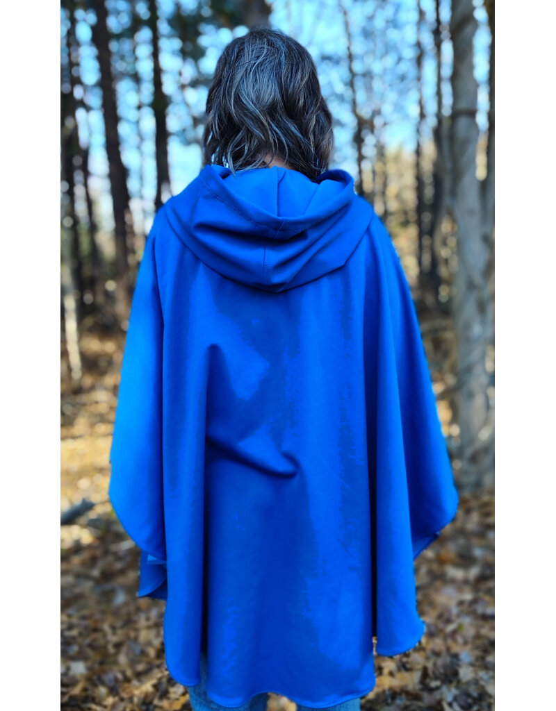 Cloakmakers.com 5884-Washable Blue Fleece Cloak w/ Rain Resistance