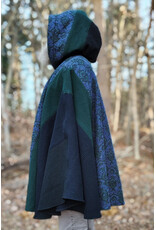Cloakmakers.com 5888-Washable Multi-Color Wool Blend Cloak w/ Celtic Snakes Clasp