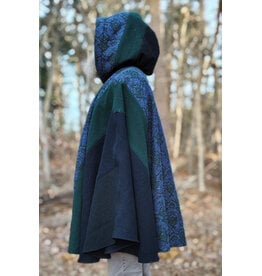 Cloakmakers.com 5888-Washable Multi-Color Wool Blend Cloak w/ Celtic Snakes Clasp