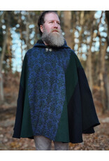 Cloakmakers.com 5888-Washable Multi-Color Wool Blend Cloak w/ Celtic Snakes Clasp