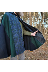 Cloakmakers.com 5888-Washable Multi-Color Wool Blend Cloak w/ Celtic Snakes Clasp