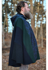 Cloakmakers.com 5888-Washable Multi-Color Wool Blend Cloak w/ Celtic Snakes Clasp