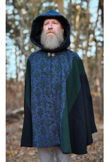 Cloakmakers.com 5888-Washable Multi-Color Wool Blend Cloak w/ Celtic Snakes Clasp