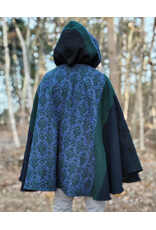 Cloakmakers.com 5888-Washable Multi-Color Wool Blend Cloak w/ Celtic Snakes Clasp