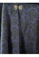 Cloakmakers.com 5888-Washable Multi-Color Wool Blend Cloak w/ Celtic Snakes Clasp