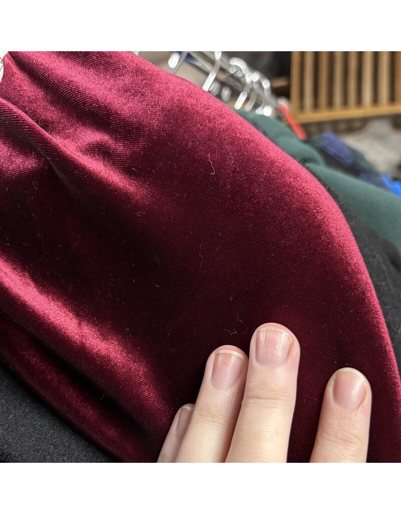 Cloakmakers.com 5894-Washable Black Wool Cloak w/ Crimson Velvet Hood Lining & Triple Medallion Clasp