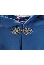 Cloakmakers.com 5907-Washable Blue Windbloc Fleece Cloak w/ Silver Tone Clasp