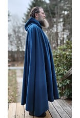 Cloakmakers.com 5907-Washable Blue Windbloc Fleece Cloak w/ Silver Tone Clasp