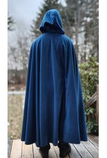 Cloakmakers.com 5907-Washable Blue Windbloc Fleece Cloak w/ Silver Tone Clasp