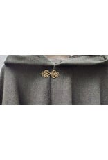 Cloakmakers.com 5910-Washable Green Wool Ranger Cloak w/ Antique Bronze Tone Clasp