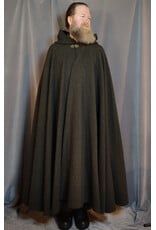 Cloakmakers.com 5910-Washable Green Wool Ranger Cloak w/ Antique Bronze Tone Clasp