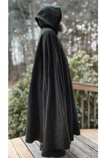 Cloakmakers.com 5910-Washable Green Wool Ranger Cloak w/ Antique Bronze Tone Clasp