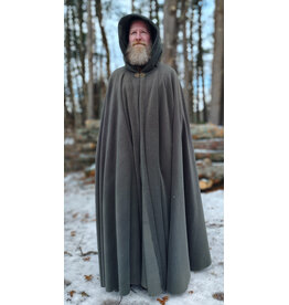 Cloakmakers.com 5911-Washable Sage Green Fleece Cloak w/ Bronze Tone Clasp