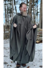 Cloakmakers.com 5911-Washable Sage Green Fleece Cloak w/ Bronze Tone Clasp