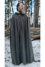 Cloakmakers.com 5911-Washable Sage Green Fleece Cloak w/ Bronze Tone Clasp