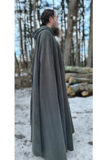 Cloakmakers.com 5911-Washable Sage Green Fleece Cloak w/ Bronze Tone Clasp