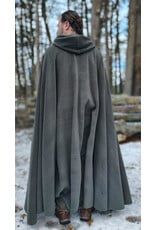 Cloakmakers.com 5911-Washable Sage Green Fleece Cloak w/ Bronze Tone Clasp