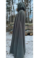 Cloakmakers.com 5911-Washable Sage Green Fleece Cloak w/ Bronze Tone Clasp