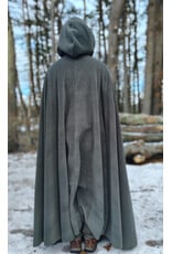Cloakmakers.com 5911-Washable Sage Green Fleece Cloak w/ Bronze Tone Clasp