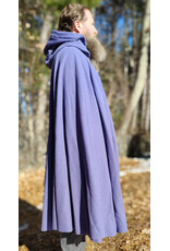 Cloakmakers.com 5914-Washable Lavender Wool Blend Cloak w/ Dark Purple Velvet Hood Lining & Gothic Rose Clasp