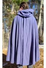 Cloakmakers.com 5914-Washable Lavender Wool Blend Cloak w/ Dark Purple Velvet Hood Lining & Gothic Rose Clasp