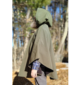 Cloakmakers.com 5915-Washable Sage Green Raincloak w/ Antique Bronze Tone Clasp