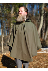 Cloakmakers.com 5915-Washable Sage Green Raincloak w/ Antique Bronze Tone Clasp