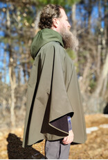 Cloakmakers.com 5915-Washable Sage Green Raincloak w/ Antique Bronze Tone Clasp