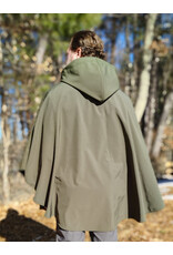 Cloakmakers.com 5915-Washable Sage Green Raincloak w/ Antique Bronze Tone Clasp