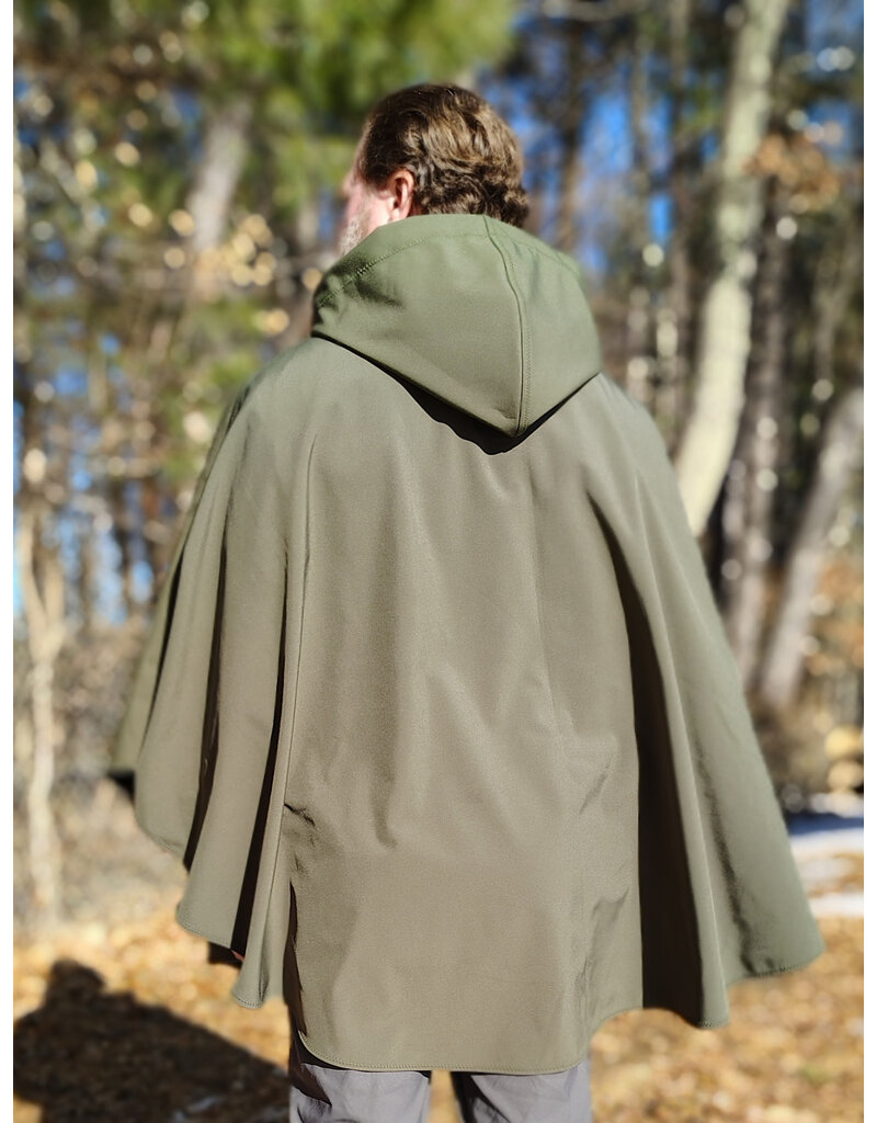 Cloakmakers.com 5915-Washable Sage Green Raincloak w/ Antique Bronze Tone Clasp