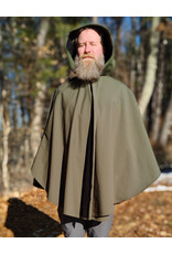 Cloakmakers.com 5915-Washable Sage Green Raincloak w/ Antique Bronze Tone Clasp