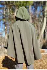 Cloakmakers.com 5915-Washable Sage Green Raincloak w/ Antique Bronze Tone Clasp