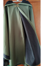 Cloakmakers.com 5915-Washable Sage Green Raincloak w/ Antique Bronze Tone Clasp
