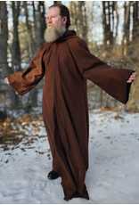 Cloakmakers.com R575-Brown Wool Blend Jedi Robe w/ Pockets & Hook and Loop Clasp