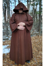 Cloakmakers.com R575-Brown Wool Blend Jedi Robe w/ Pockets & Hook and Loop Clasp