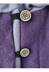 Cloakmakers.com 5926-Washable Purple & Lavender Mantle Cloak w/ Purple Velvet Hood Lining & Dual Button & Loop Clasp
