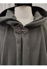Cloakmakers.com 5937-Washable Almost Black Fleece Cloak w/ Very Good Water Resistance